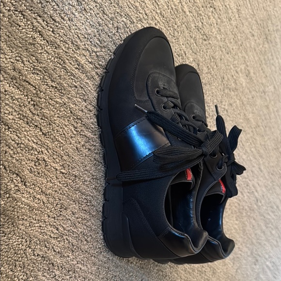 Prada Black Sneakers LIKE NEW. Equivalent to woman's size 9. - Picture 2 of 5